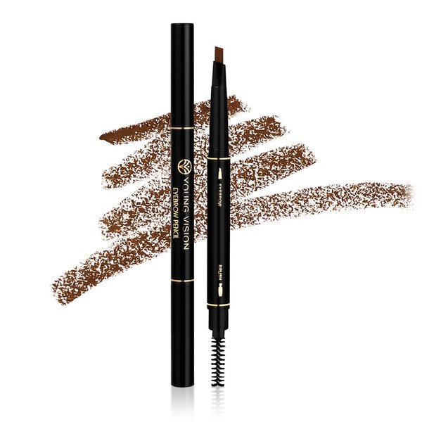 Eyebrow pencil eyebrow Eyebrow Retractable Definer Pencil, eyebrow stylist shape and fill eyebrow pencil, professional eye makeup (05 Dark Brown)