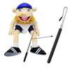 Ruiwaer 2PCS Silver Stainless Steel Puppet Arm Control Rod Rubber Sleeve Puppet Rods Metal Puppet Hand Stick Accessories Metal Rod Puppet Accessories for Puppet Arm or Full Body