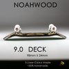 NOAHWOOD PRO Fingerboards Finger Skateboards(NW11s Kickflip Deck 97mmx34mm 5-Layer Colour Maple Woode Handmade)+(update Noah ii 34mm Trucks)+(NW iii Logo Handmade Wheels) (Totem)