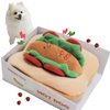 GOSUNY TOYS Plush HOT Dog Toy, Crinkle Dog Toys for Small Dogs, Interactive Dog Gift