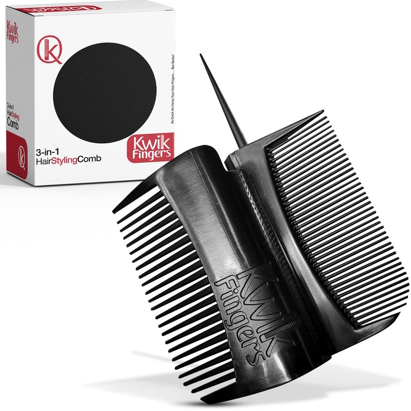 Kwik Fingers 3-N-1 Hairstyling Finger Comb, Retractable, Pintail Rat ...