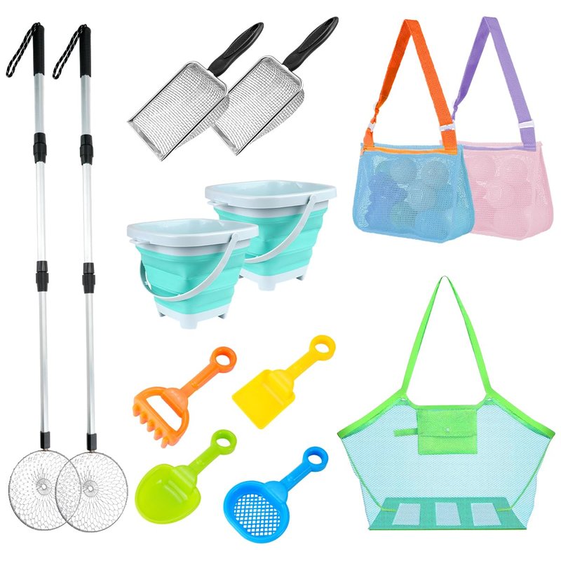 FULANDL Shelling Tools for Beach, Include 3 Beach Mesh Shovel, 2 Sand ...