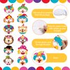 ZEELONA 24 Pcs Circus Crafts for Kids Color Your Own Clown Masks DIY Coloring Circus Arts and Crafts for Circus Party Supplies Birthday Carnival Cosplay Dress Up