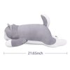 22'' Husky Stuffed Animal Plush Pillow, Huskies Anime Body Pillow, Kawaii Stuff Animal PlushToy, Big Plushie Stuffed Dog Anime Plush Throw Pillow Gifts for Boys Girls