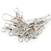 AIRKOUL 50PCS Wire Trace Leader Rig Stainless Steel 2 Arm Fishing Rigs Tackle Lure Swivel Snaps Beads High-Strength Fishing Wire