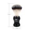 Menesia Shaving Brush for Men, Black handle Shave Brush,Mens Shaving Cream & Soap Brush (skull)