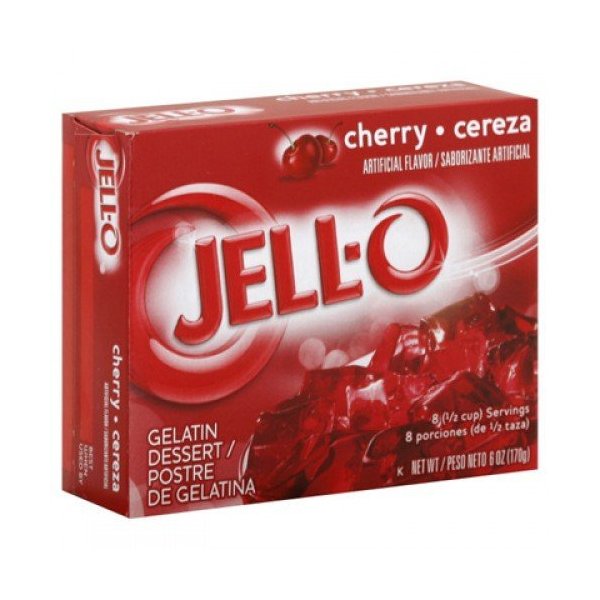 Jell-o Gelatin Dessert, Cherry 6oz (2-pack)