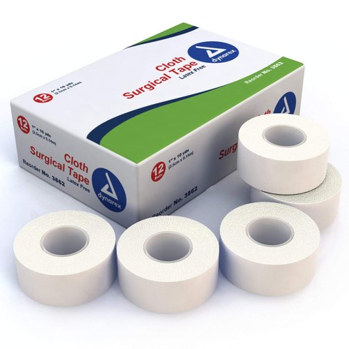 Cloth Surgical Tape - 1 Inches X 10 Yds, (box of 12 RL) by DYANAREX