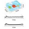 100 pcs Bobby Pins with Cute Tin Box Packaging Hair Clips for Girls and Women of All Hair Types for Styling Updo Hair Buns(PB)