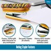 ELIKAI Hot Dog Stapler with 1000 Staples, Funny Stapler for Desk, Cute & Novelty Stapler, Novelty Gifts, Funny Desk Accessories & Supplies for Work, Cool Stuff for Office Desk, Office Gags