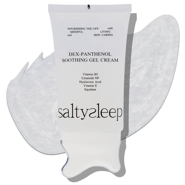 saltysleep Cream with Guasha Dex-Panthenol Soothing Gel Cream 100ml/3.38oz Hydrating Face Moisturizer Korean Skincare