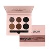 Brow Contour Kit 18-Piece Eyebrow Makeup Palette Set 6 Eyebrow Powders Eyebrow Glue