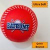 BATBUNT Foam Baseballs for Kids, Teenager Players Training Balls, Squishy Practice Baseballs for Hitting or Replacement Balls Soft Tballs - 4Pcs (Red, Blue, Yellow, Green)