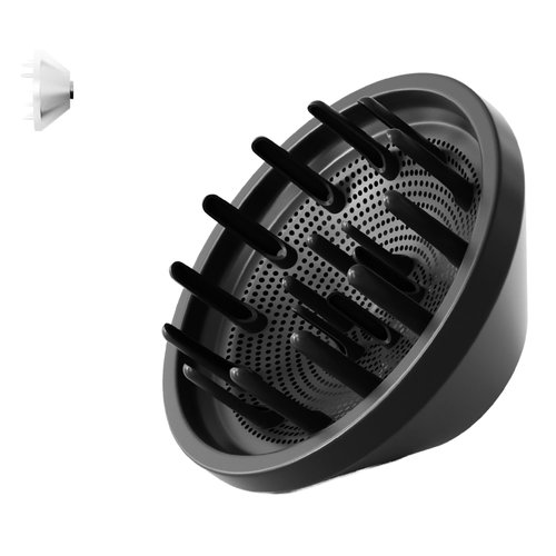 360° Rotating Magnetic Hair Diffuser Attachment for Laifen Hairdryer, Hair Trends High Speed Hair Dryer Difffuser, Compatible with Dyson* Airwrap Styler HS01 HS03 HS05, Black