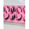 False Eyelashes Set, 5 Pairs, Long Curly Wispy Style, Transparent Mink Look (HY5─10)