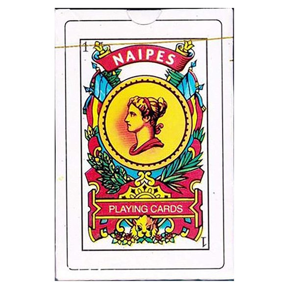 Naipes Real Spanish Playing Cards in Durable Plastic Case for Storage - Educational Product - Traditional Deck - Latin Tarot - Baraja Española - Play Truco Brisca