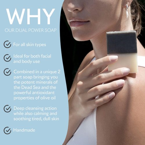 SEACRET- Dual Power Soap Bar Dead Sea Mud & Olive Oil 100gr