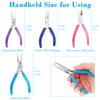 Jewelry Pliers, Shynek 4pcs Jewelry Making Tools Kit with Needle Nose Pliers/Chain Nose Pliers, Round Nose Pliers, Wire Cutters and Bent Nose Pliers for Crafts, Wire Wrapping, Jewelry Making Supplies