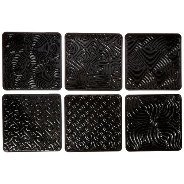 Cedar Canyon Jack Richeson Artist's Paint Sticks Rubbing Plates, 6-Pack