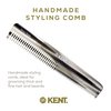 Kent 6T G Fine and Wide Tooth Hair Comb-Handmade Styling Comb for Hair Care, Barber and Beard Comb For Men -Grooming Hair Comb for Men, Woman and Kids- Hair Care for Wet or Dry, Medium to Thick Hair