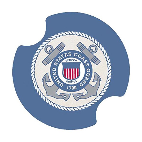 Thirstystone Coast Guard Car Cup Holder Coaster, 2-Pack (D254)