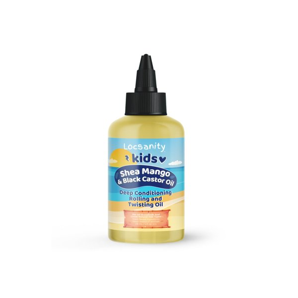 Locsanity Kids Shea & Mango Loose, Natural Strength & Growth Formula Dreadlock Natural Hair Rolling and Conditioning Oil