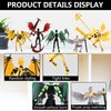 Pekuality T13 Action Figure 5.5 inch-Robo 13 Assembly Completed-3d Printed Action Figure Multi-Jointed Movable-Titan 13 Action Figure-Dummy 13 Titan 13 Toys-Gifts Desk Decoration（Yellow）