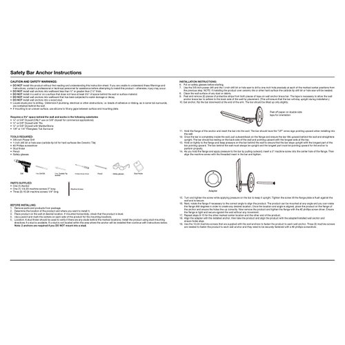 Delta Faucet DF549 Hollow Wall Anchor for Bathroom Safety Grab Bar