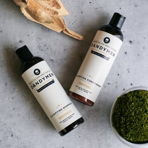 Dandymen Clarifying Shampoo & Conditioner Tea Tree Oil 11.83 oz Duo