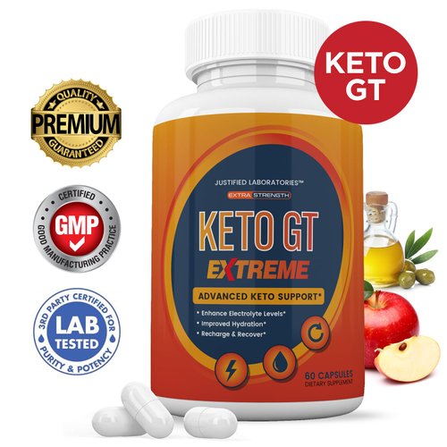 (5 Pack) Keto GT Extreme Keto Pills 1675MG New & Improved Formula Contains Apple Cider Vinegar Extra Virgin Olive Oil Powder Green Tea Leaf 300 Capsules