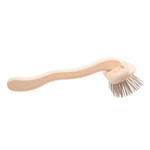 Chris Christensen Original Series 27 mm T-Brush - Dog & Cat Grooming Brush, Groom Like a Professional, Stainless Steel Pins, Lightweight Beech Wood Body, Ground and Polished Tips