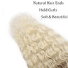 Ocean Wave Crochet Hair 30 Inch 3 Packs Deep Wave Braiding Hair Deep Curly Twist Crochet Hair For Black Women Synthetic Wavy Braiding Hair Extensions(AC-30Inch,Blond/Beige)