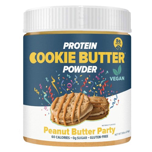 Flexible Dieting Lifestyle Vegan Protein Cookie Butter Powder - Peanut Butter Party | Dairy-Free, Keto-Friendly, No Added Sugars, Sugar-Free, Gluten-Free | Easy to Mix, Bake and Spread | 7.69oz