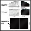 Tallew 5 Pcs Car Window Shades Covers Black Divider Car Curtain Magnetic Privacy Side Sunshade Car Accessories for Men Blackout Shades Window Cover for Toddler Kids Baby Adult Auto Camping Sleeping