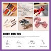Swpeet 160Pcs Hair Clips for Silicone Resin Molds, 5 Patterns Metal Hair Barrettes Alligator Hair Clips Duck Bill Hair Clips Flat Top Single Prong Hairpins for Making Acrylic Resin Hair Clips
