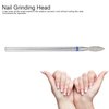 Practical Nail Drill Bits, 50Pcs Nail Polishing Grind Head Replacement Accessory Manicure Tool For Acrylic Gel Nails Cuticle Clean Pedicure (M-2.7mm)