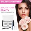 Lashfills DIY Lash Extension Kit Lash Cluster Kit with Lash Bond Lash Sealant Lash Remover and Lash Application Tool 3 Set of Lashes 30 Lash Clusters (Extra Volume-Envy)