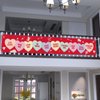 Probsin Valentines Day Banner 120" x 20" Decorations Holiday Yard Sign Party Supplies Red Love Heart Cupid Romantic Funny Images Photo Backdrop Poster Hanging Outdoor Gate Decor Fence Door Indoor Wall