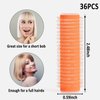 36 PCS Small Size Hair Roller-Self Grip Hair Curler Mini Sized Hairdressing Tools, Salon Curly Style for Short Hair, Pack of 36 Small 0.6 Inch (Orange)