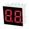 uxcell Common Cathode 10 Pin 2 Bit 7 Segment Display 0.59 x 0.55 x 0.28 Inch 0.35" Red LED Display Digital Tube 5pcs