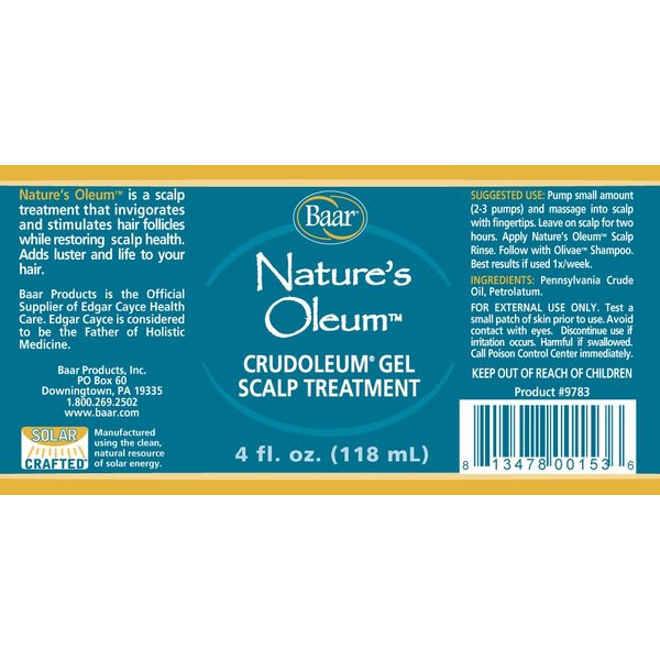 Baar Nature's Oleum Crude Oil Scalp Treatment Gel - Crudeoleum