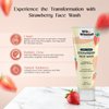 Wit & Whimsy Cherry Cheeks Strawberry Face Wash Enriched With lactic Acid & Vitamin E Authentic Ayurvedic Formulation For All Skin Types - 100ML (3.38 Oz)