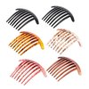 6pcs French Comb Hair Slide Combs Women Hair Clips for Resin Comb French Pleat Hair Clip Hair Side Combs 7 Teeth Twist Combs Bridal Wedding Veil Bridal Hair Toothed Hair Comb Bride