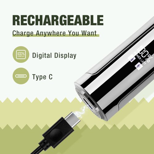 SUPRENT IPX7 Waterproof Body Trimmer for Men & Women, Ceramic Blade, 90 Mins Battery Life, Bikini Trimmer, Adjustable Guard, PubicSafe™ Tech