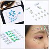 Bowitzki Face Jewels Rhinestones For Makeup,Face Gems Stick On Eye Rhinestone Sticker, Tears Rainbow Star Diamond Crystals For Women Festival Accessory Nail Art Decoration (A)