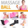 MURLIEN Massage Ball, Lacrosse Ball for Trigger Point Therapy, Deep Tissue, Myofascial Release, Sore Muscle Relief Massager for Neck, Shoulder, Back, Legs, Foot or Muscle Tension – Orange