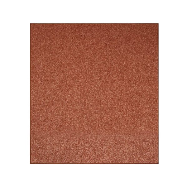 Furnish my Place Modern Plush Solid Color Rug - Rust, 2' x 2', Pet and Kids Friendly Rug. Made in USA, Square, Area Rugs Great for Kids, Pets, Event, Wedding, Living Room