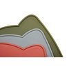 OHMO - Cat Food Mat, Silicone Pet Feeding Mat for Floor Non-Skid Waterproof Dog Water Bowl Tray, Easy to Clean Pet Placemat (Camo Green, 18 * 9.8'')