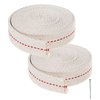 13 Feet/ 2 Rolls Cotton Oil Lamp Wick, 3/4 Inch Replacement Oil Lanterns Wick for Oil Lamps and Oil Burners