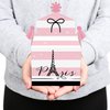 Big Dot of Happiness Paris, Ooh La La - Treat Box Party Favors - Paris Themed Baby Shower or Birthday Party Goodie Gable Boxes - Set of 12